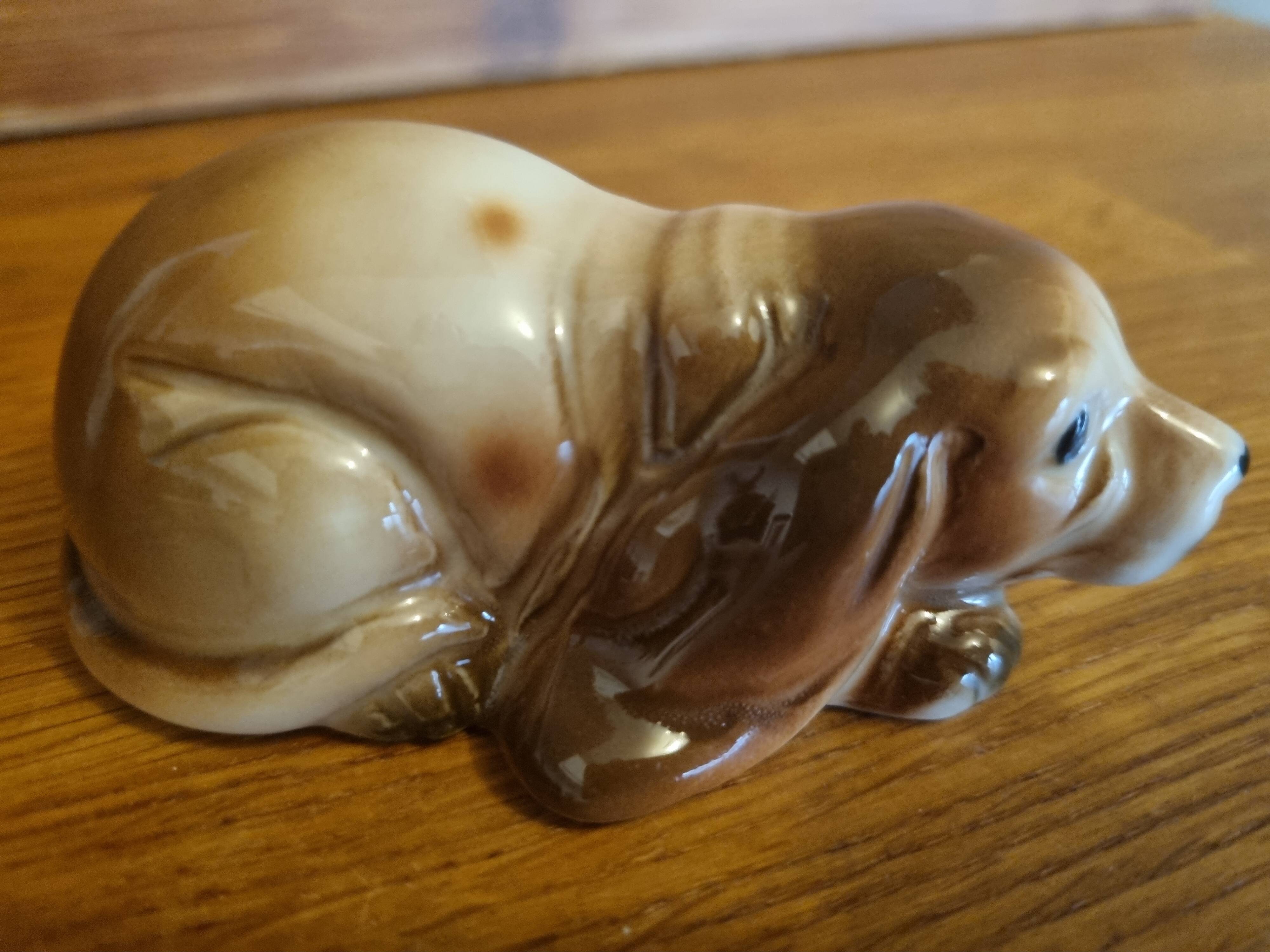 Figurine chien Cocker en céramique