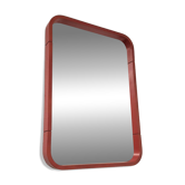 Miroir rond rouge en pop art des années 80