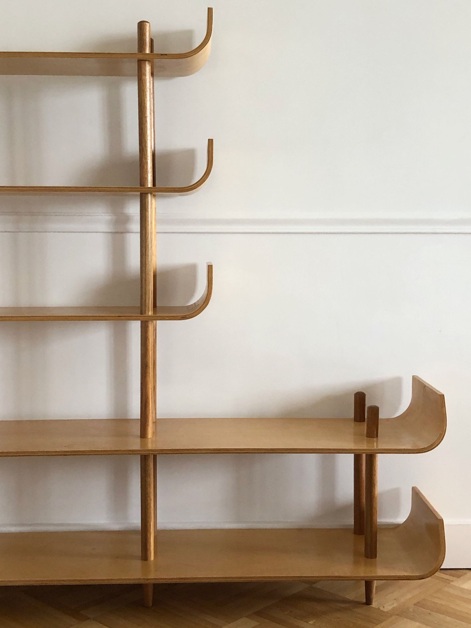 Vintage teak bookcase by Willem Lutjens. Edition of Boer Gouda.