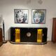 Large Art Deco Sideboard in Black Lacquer & Maple, France, 1930