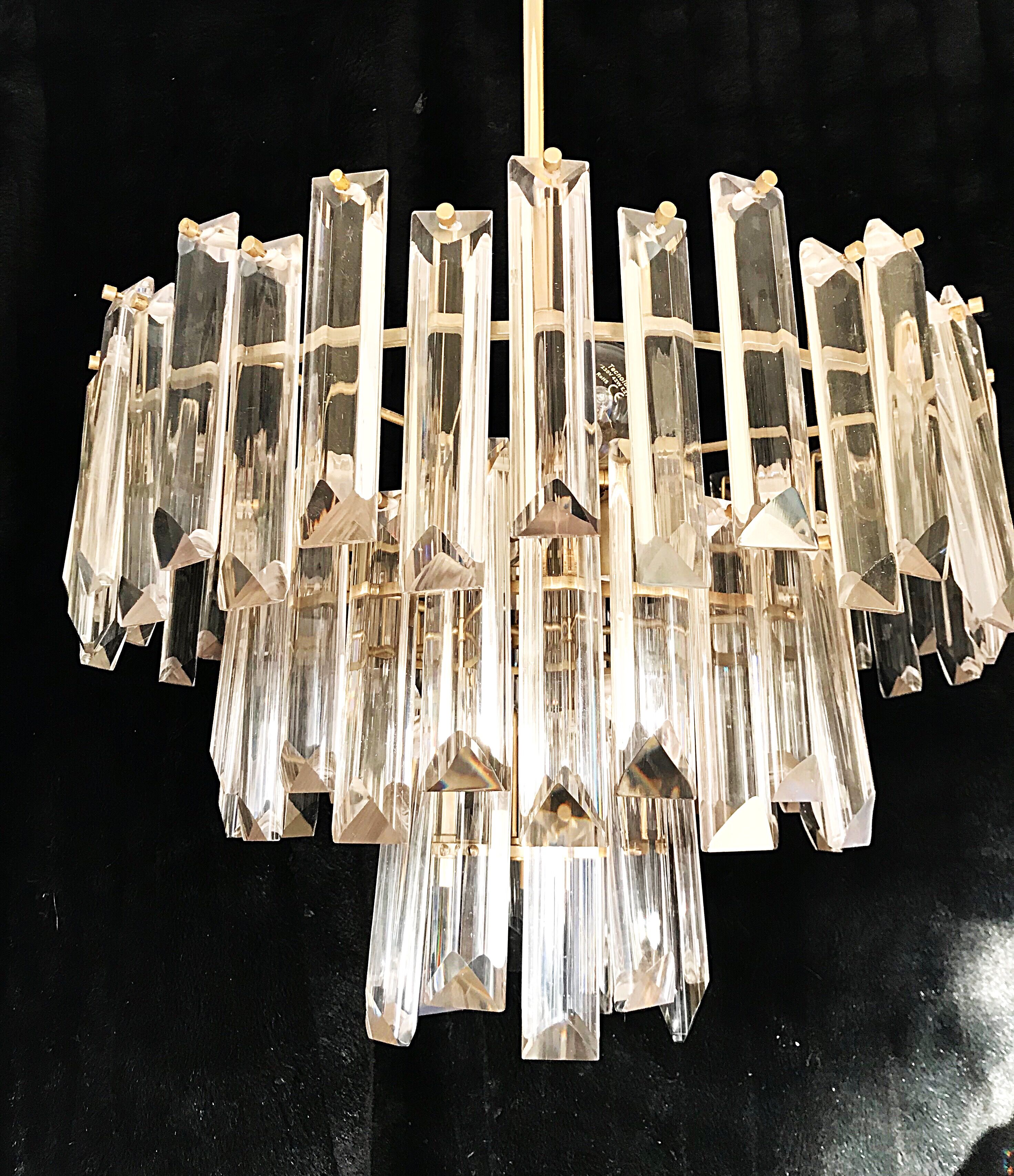 Paolo venini chandelier crystal 1960