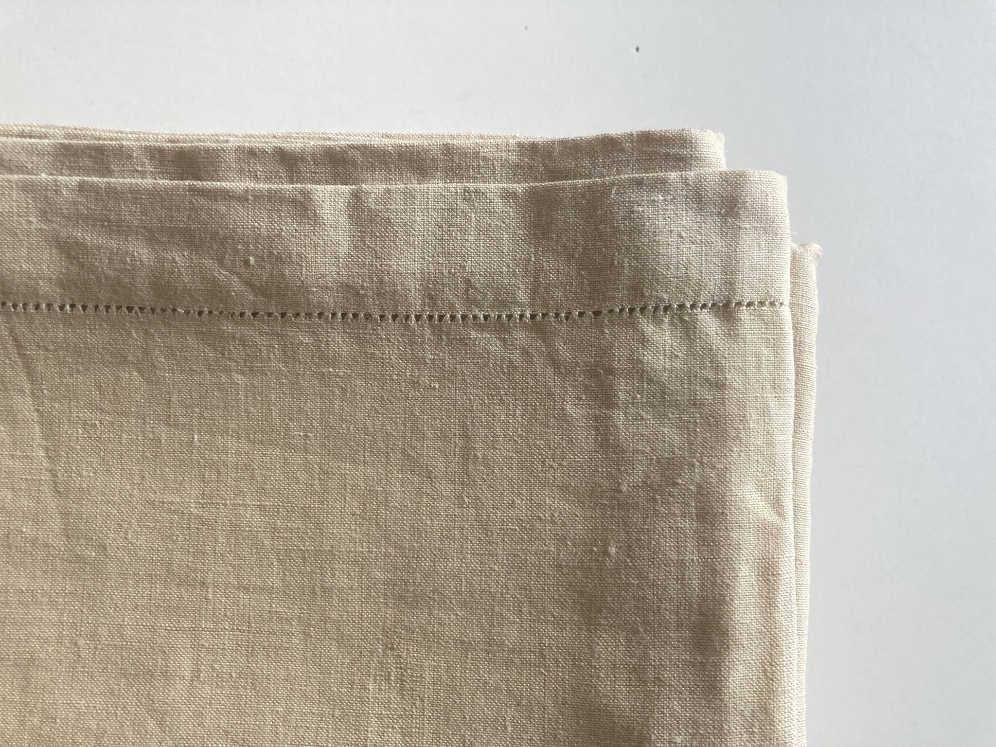 Drap de réserve en toile de lin brute 1920 à jours 2,40m