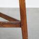 Antique English pinewood cricket table/side table from the late 18th century