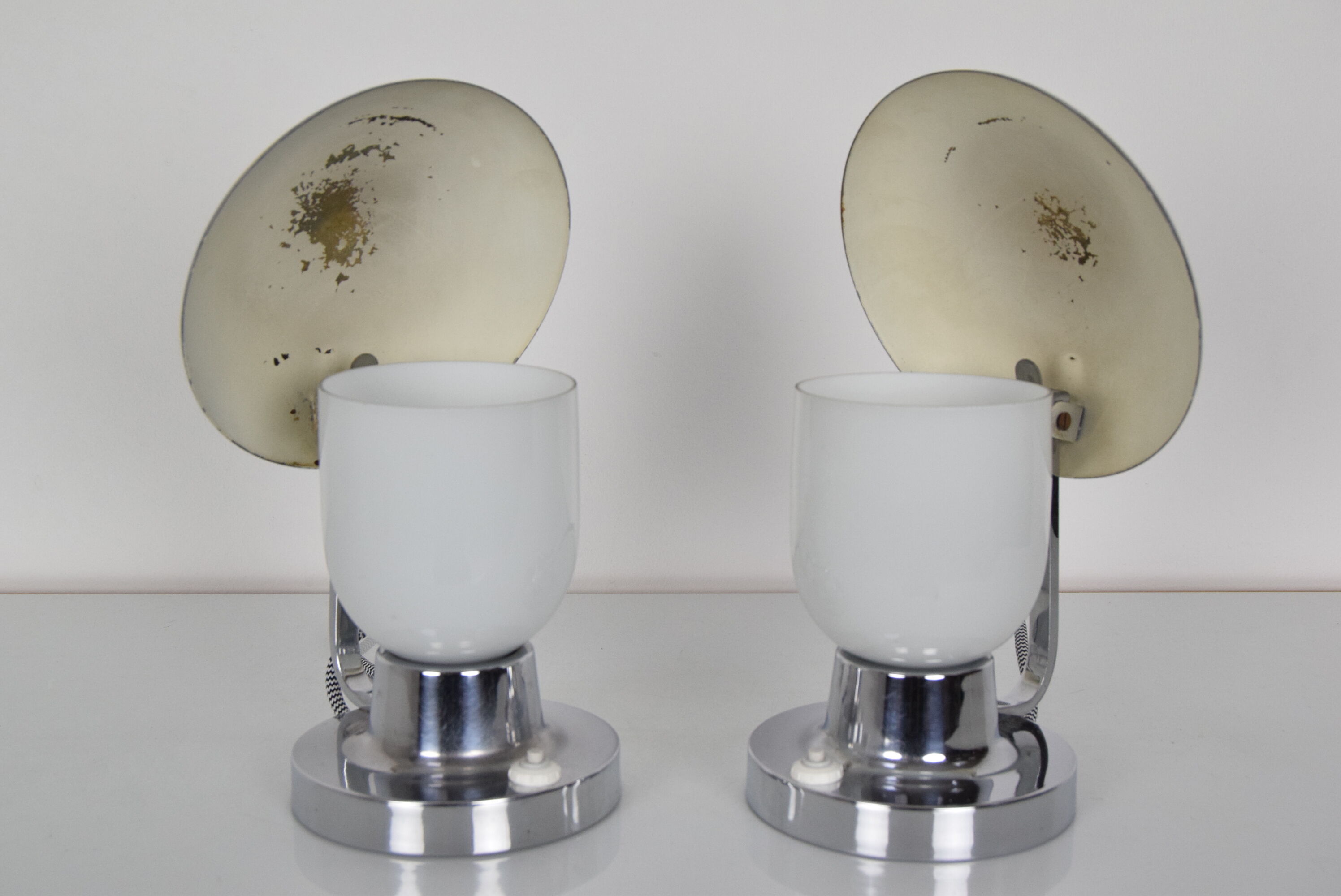 Pair of Art Deco Table Lamps/Napako,1940's.
