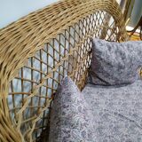 Rattan bench