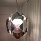 Italian chromed 1960s hanging lamp