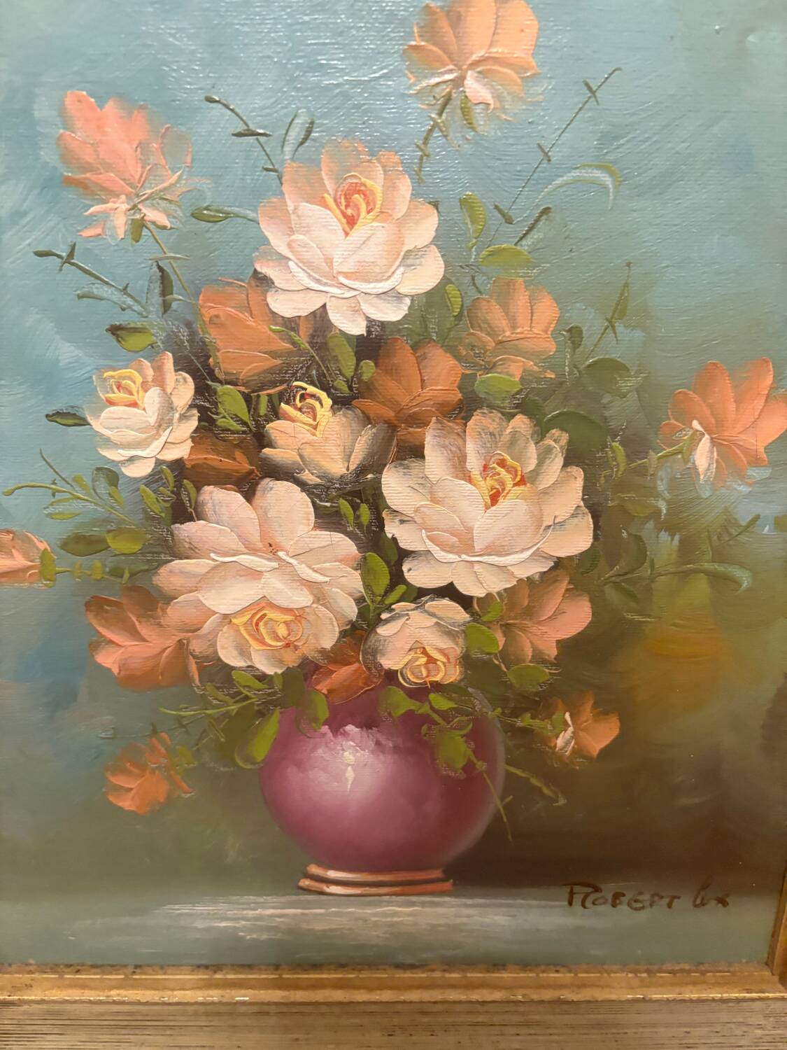 Huile sur toile Robert Cox