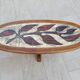 Ceramic oval coffee table signed