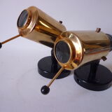 Pair of Zodiac sconces, C. Biny