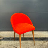 Red fur chair