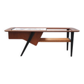 Decorative coffee table with bar by Alfred Hendrickx for Belform, 1950s
