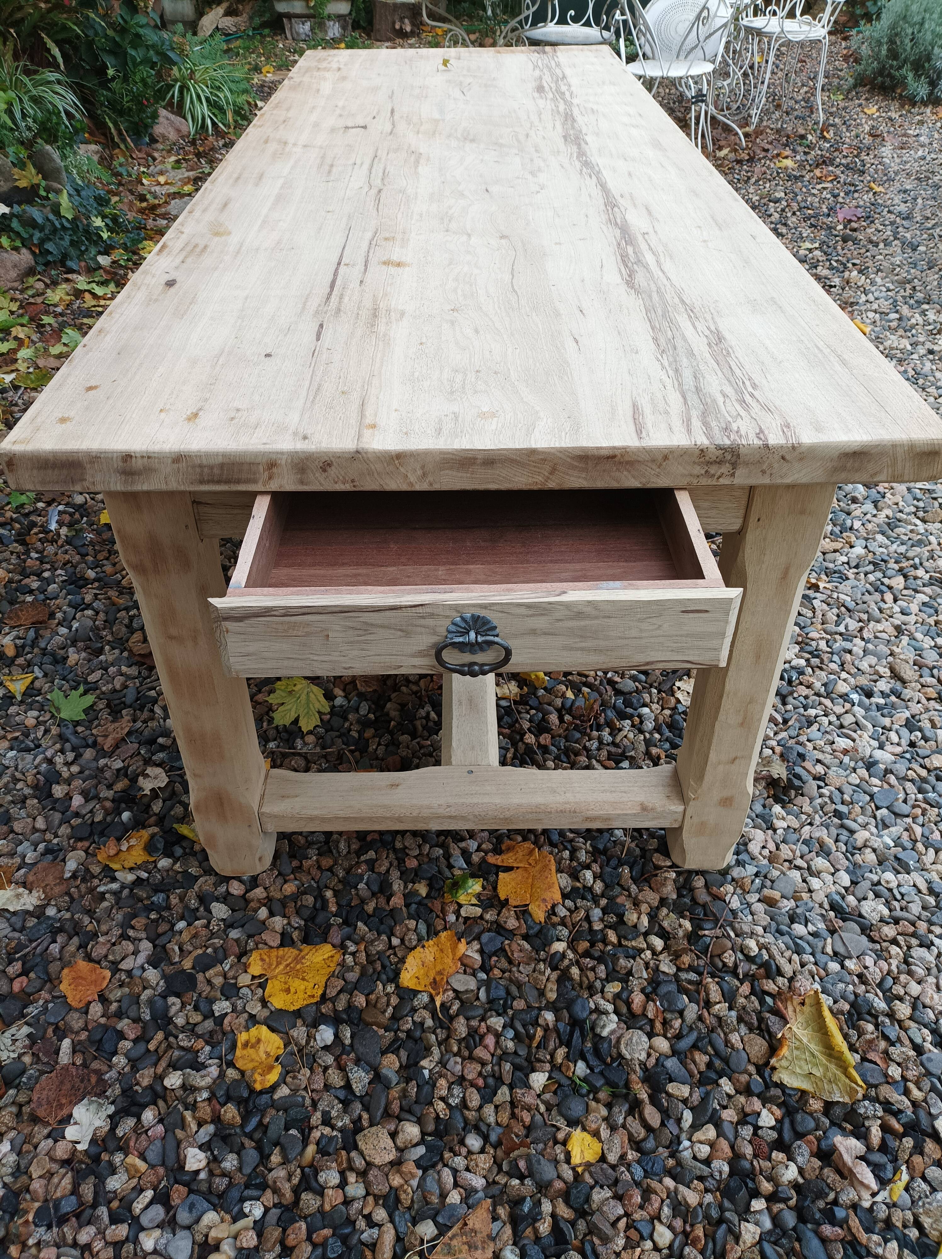 Solid farmhouse table