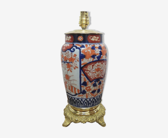 Imari porcelain lamp foot