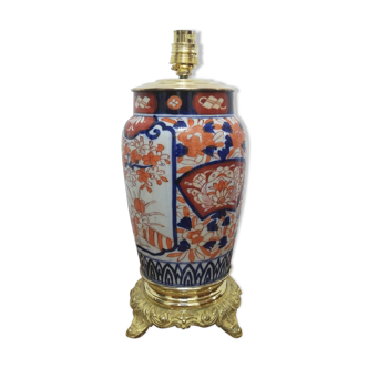 Pied de lampe en porcelaine Imari