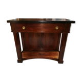 Console empire walnut and marble