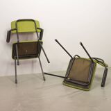 6 Dutch Design Gispen Dining Chairs Model 1235 by André Cordemeyer 1960s