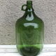 Old green glass bottle 5L