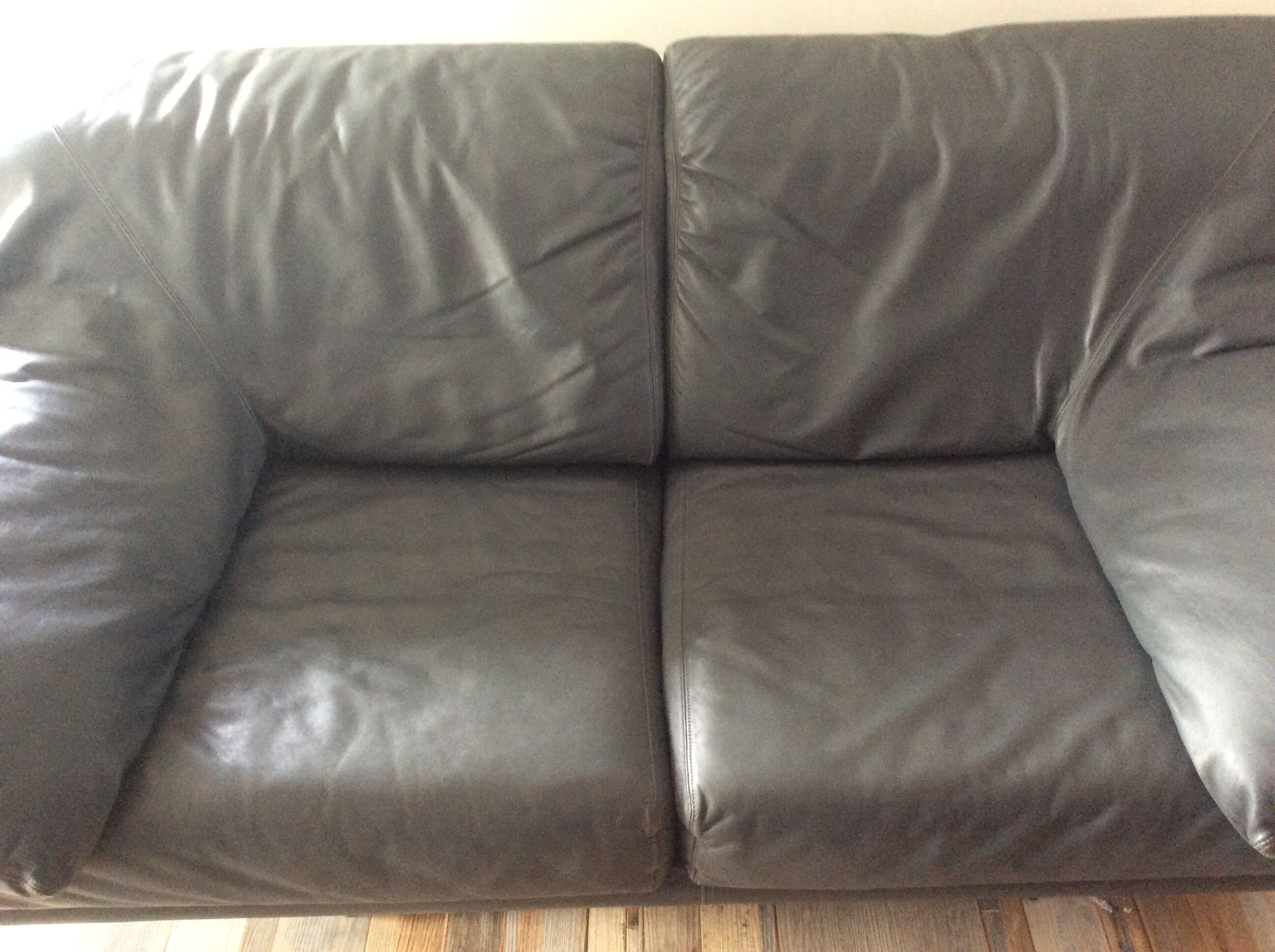 Cornelius de Durlet sofa in grey leather