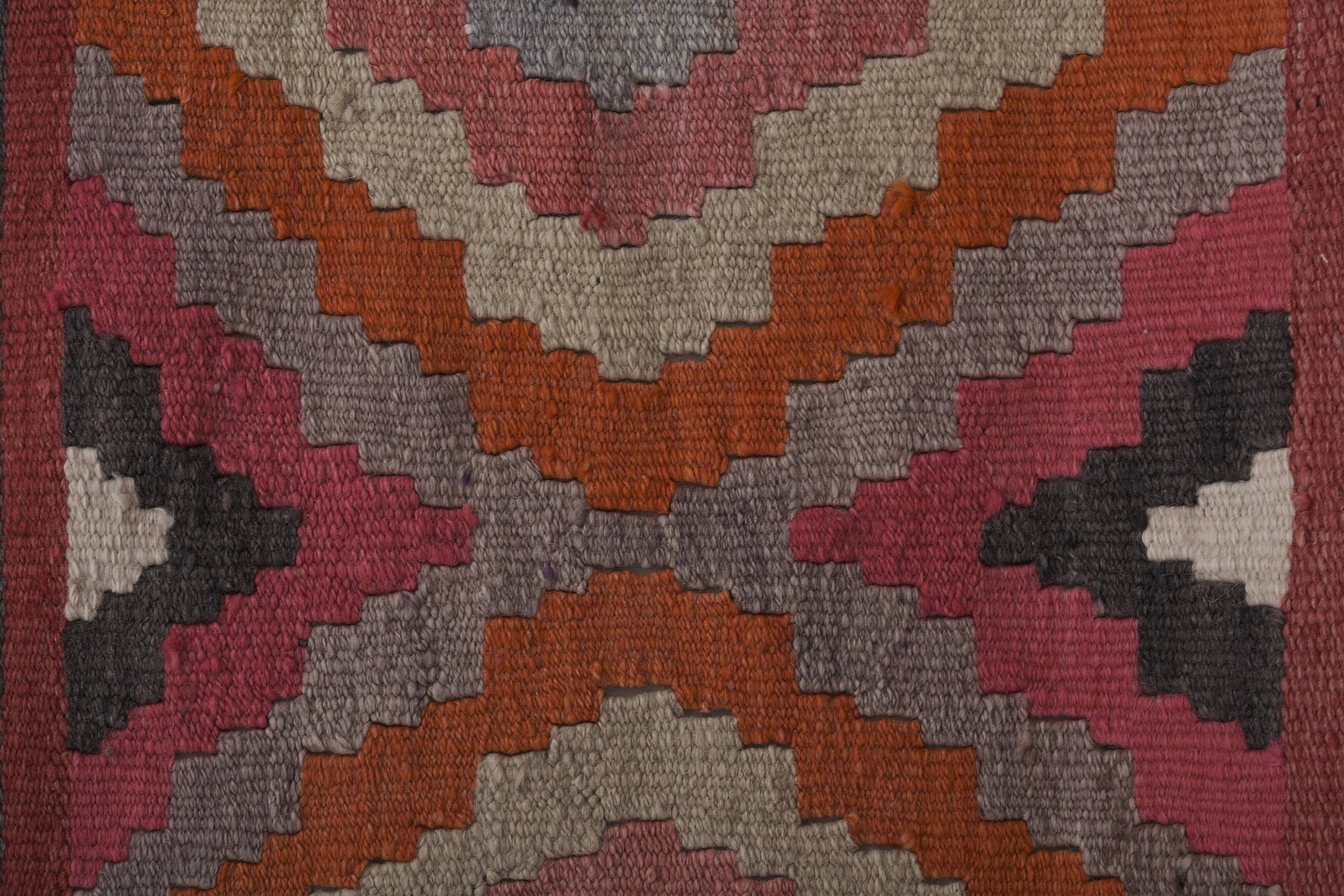 Vintage Turkish Oushak Handwoven Rug 78x365 cm