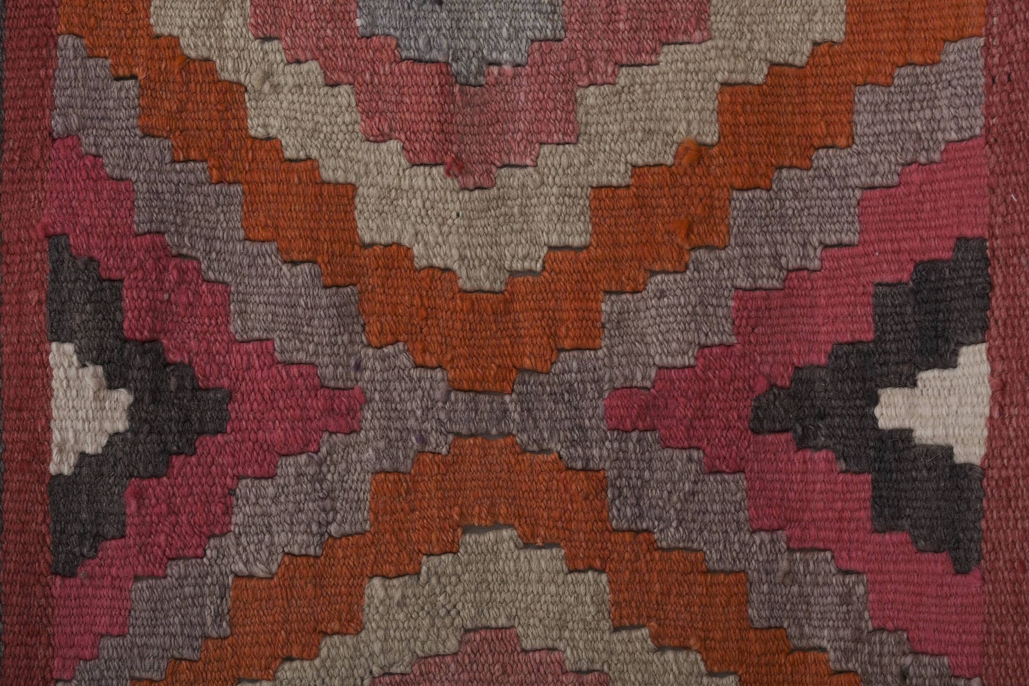 Tapis vintage turc de oushak tissé à la main 78x365 cm