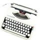 Hermes Baby color milk police cursive typewriter