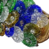 Appliques murales vintage italiennes en verre de Murano, lot de quatre