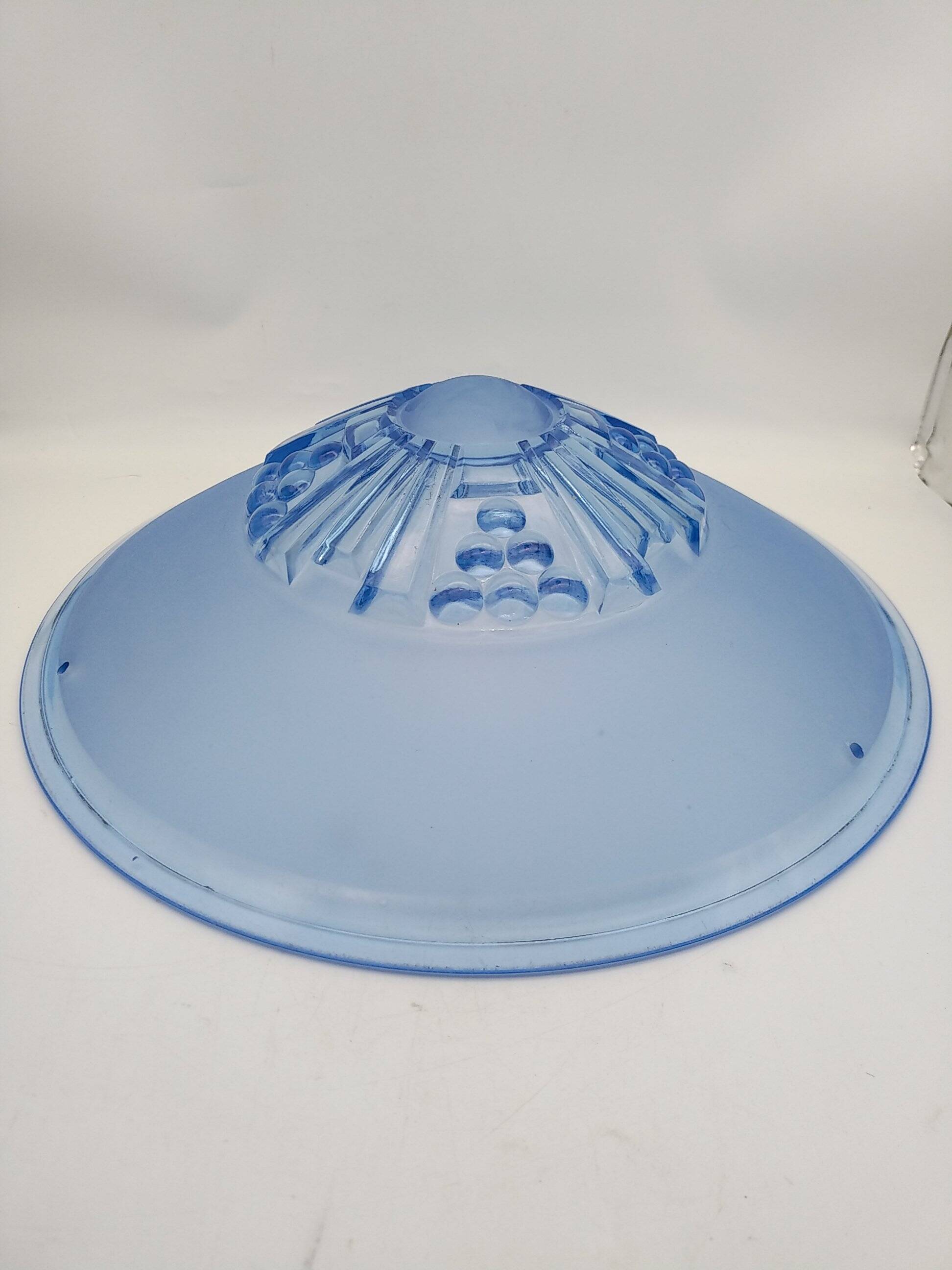 Blue art deco washbasin pendant light. sevb 284.