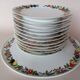 Dish & 12 dessert plates Porcelain of Paris "The Four Seasons"