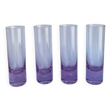 Set of 4 Alexandrit glasses designed by Sergio Asti for Arnolfo di Cambio