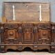 Walnut chest with rich Renaissance-style carvings, 17th century