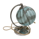 Opaline lamp blue marble art deco