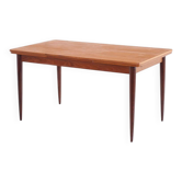 Table de salle à manger en teck type scandinave avec rallonges - France 60s