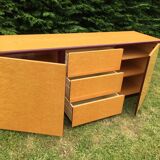 Vintage sycamore sideboard Mario Sabot 1970
