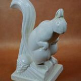 Charles LEMANCEAU, SAINT-CLÉMENT earthenware factory. Art Deco squirrel - 1930