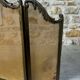 Fireplace screen in brass, Louis XV style.