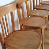 Set of 10 baumann bistro chairs