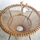 Italian rattan side table * D69 cm