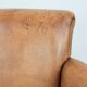 2 fauteuils vintage en cuir de mouton