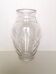 Chiseled glass vase