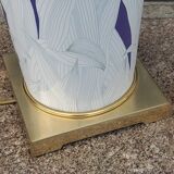 Lamp from the house Le Dauphin in ceramic and gilded brass
