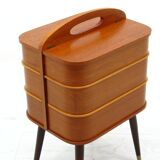 Coffre de rangement danois en contreplaqué, années 1970