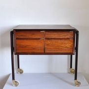 Table de couture scandinave moderne en palissandre, Danemark, 1960s