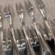 12 silver-plated metal snail forks, SFAM silversmith, Art Deco style