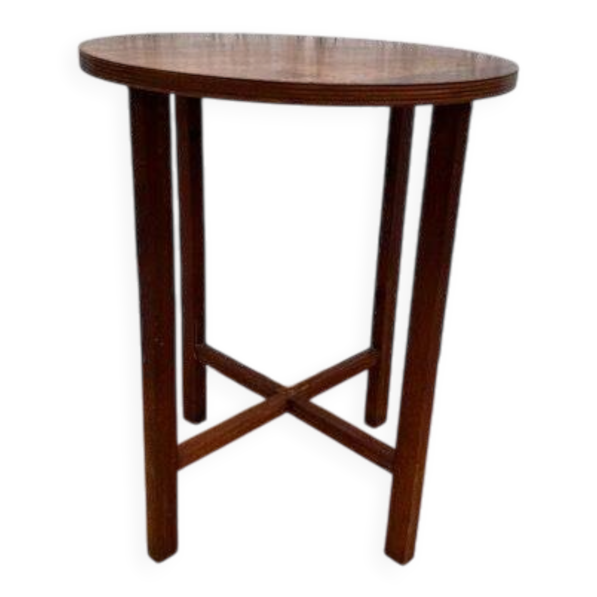 Table d'appoint haute et ronde vintage