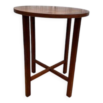 Vintage high round side table