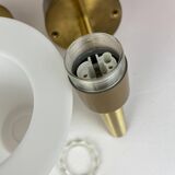 Mid-century brass and acrylic wall lamps Luxus, Sweden, 1960s