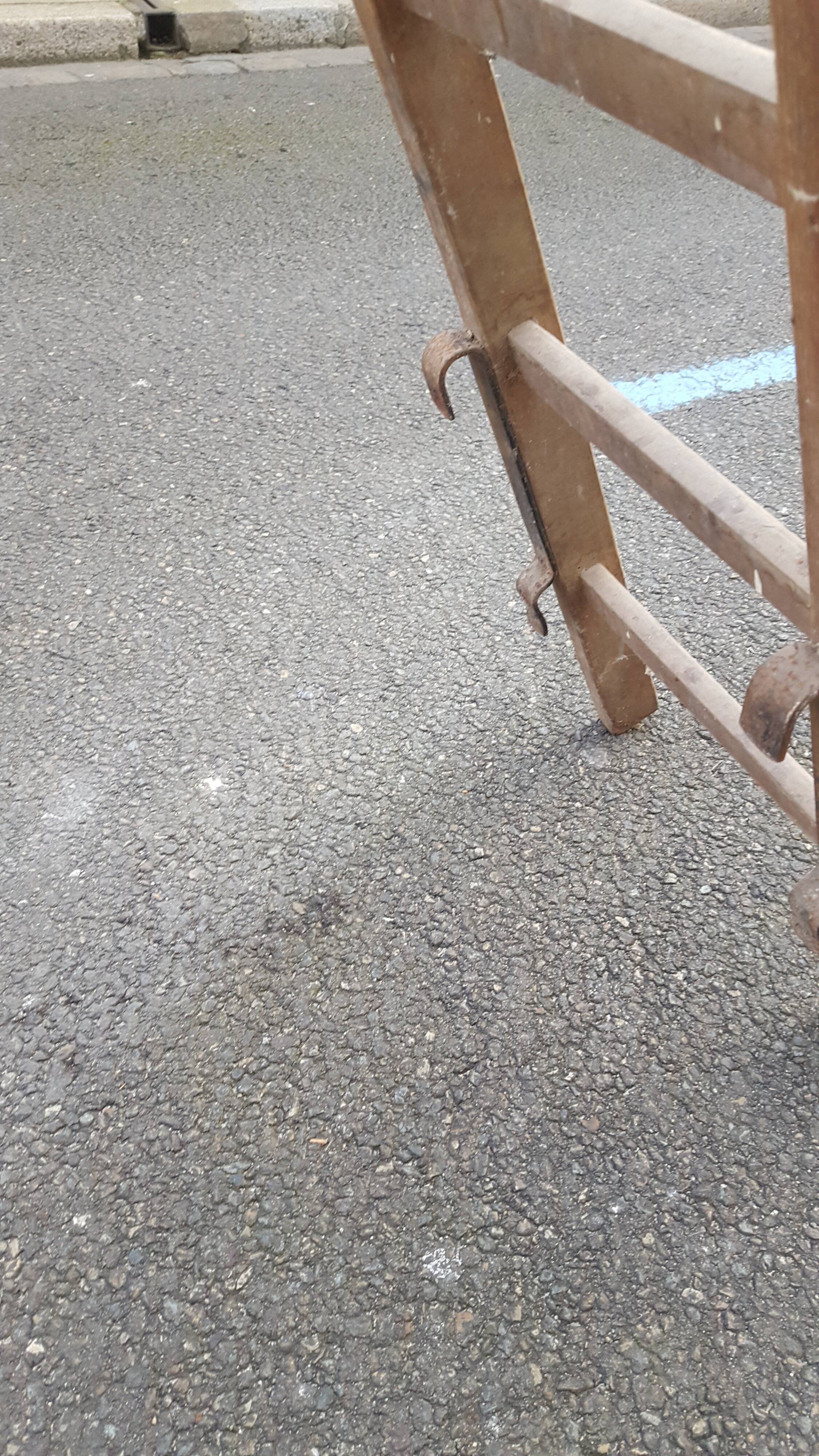 Large double wood ladder