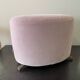 Maxalto pink velvet pouf