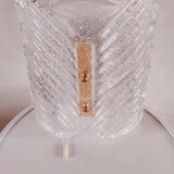 Murano glass wall lamp with frosted effect, 70s design