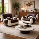 Pair of vintage armchairs in faux leather, foam, design, Italy, 1970s